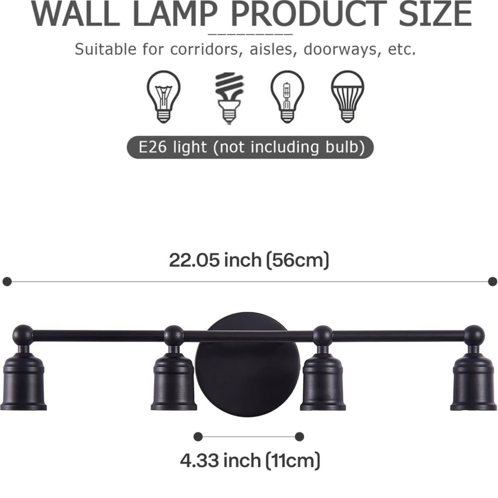 4-Light Vanity Light Fixture - Picture 2 of 16